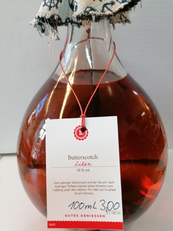 Butterscotch Likör 18% Vol.