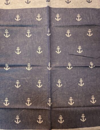 Geschirrhandtuch Anker Blau