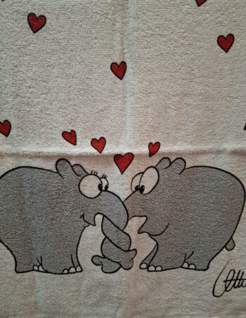 Frottier Handtuch Ottifant Herzen