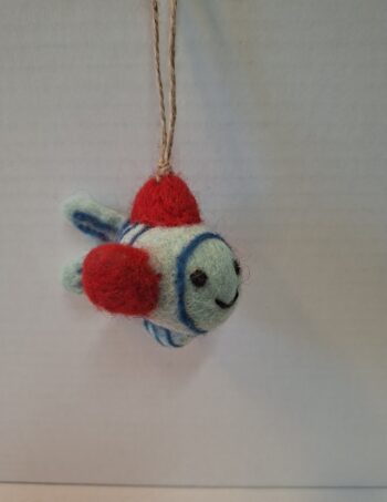 Filz Fisch, Blau